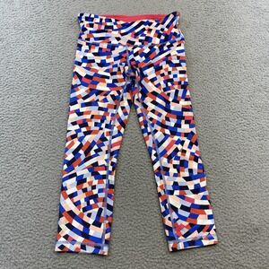 Lululemon Wunder Under Legging Women 6 Multicolor Capoeira Multi Crop Capri Yoga
